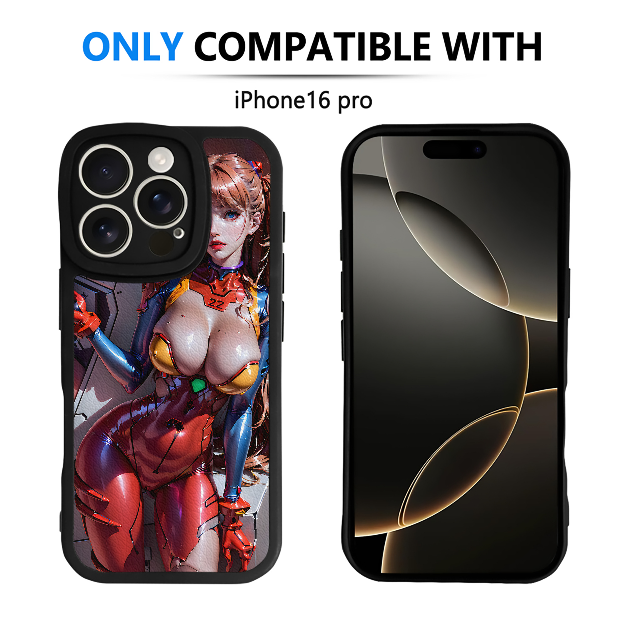（画像用） EVA 新世紀エヴァンゲリオン 【iPhone 16シリーズ対応】シリコンスマホケース（レザー調） 材質：シリコン
